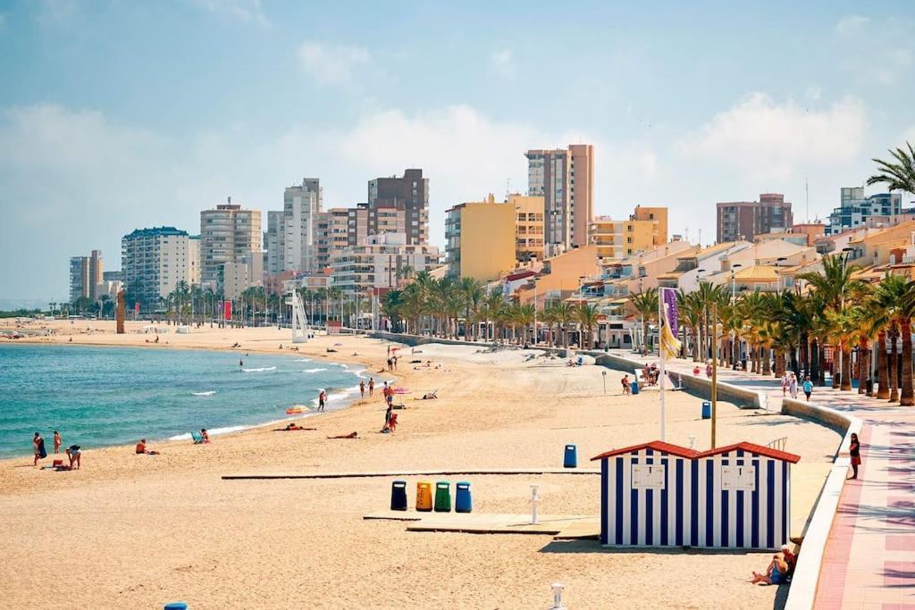 Apartamento Moderno Con Piscina Garaje Wifi Ac El Campello Luaran gambar